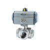 Pneumatic Three-way Ball Valve