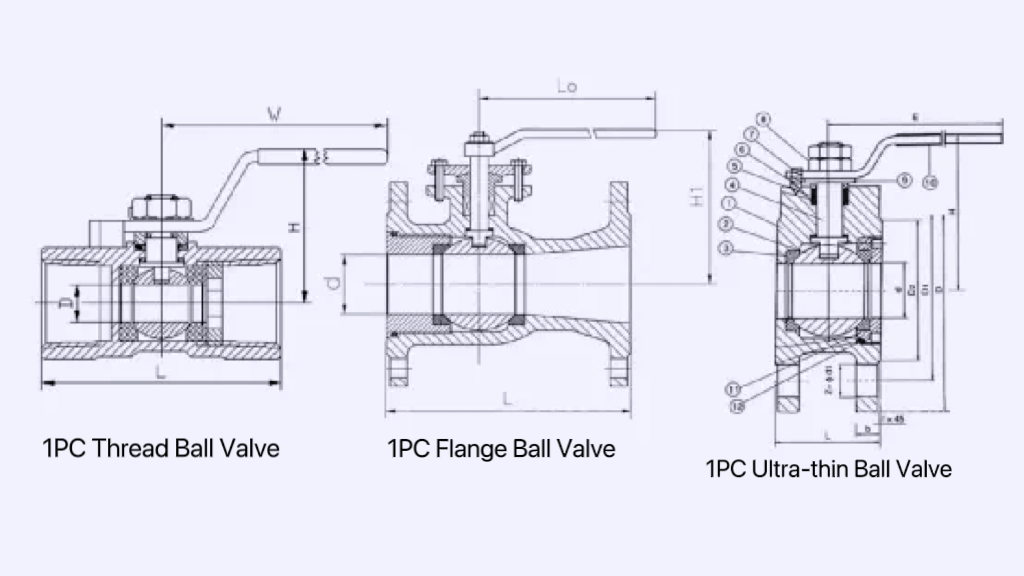 1PC Ball valve